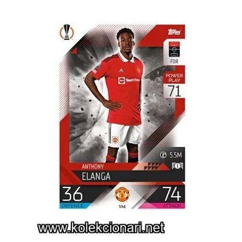 2022-23 Topps Match Attax UEFA League: 114 Anthony Elanga - Manchester United