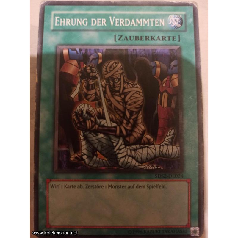 Original Yu-gi-oh (NEMACKA) Ehrung der Verdammten