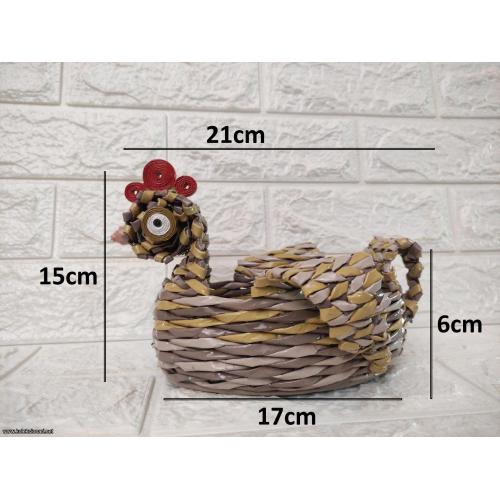 Pletena korpa od papira