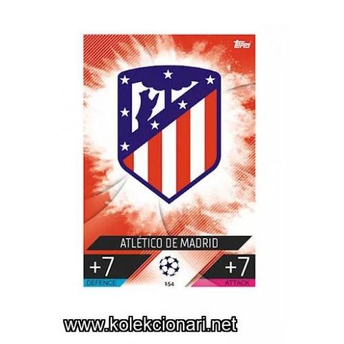 2022-23 Topps Match Attax UEFA League: 154 Team Badge - Atlético de Madrid