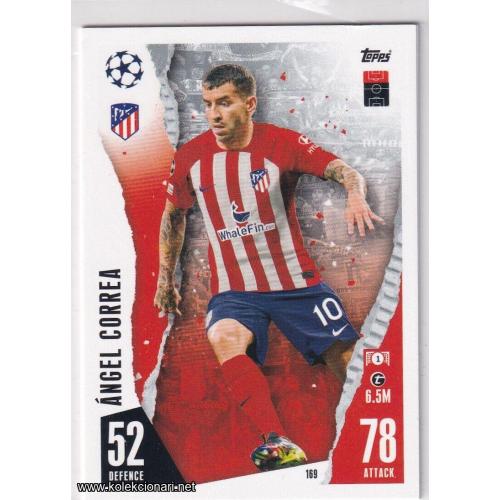 2023-24 Topps Match Attax UEFA League: 169 Ángel Correa - Atlético de Madrid