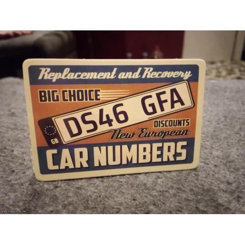 Car numbers nalepnica