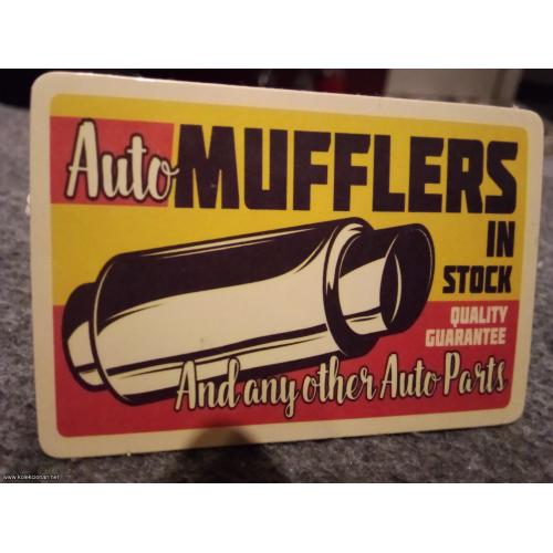 Auto mufflers in stock nalepnica