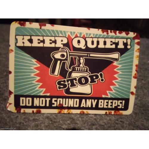 Keep quiet nalepnica