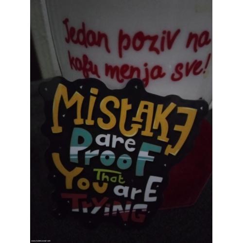 Mistake are proof that you are trying nalepnica