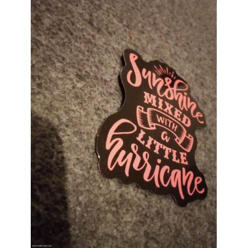 Sunshine mixed with a little hurricane nalepnica