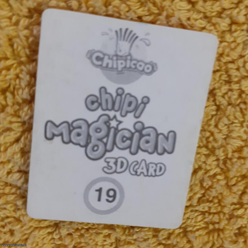 KARTICA CHIPICAO 3D CHIPI MAGICIAN broj 19