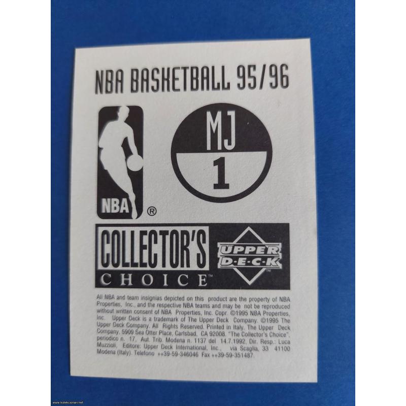 NBA Basketball 95/96 #MJ1 Michael Jordan