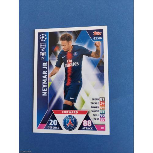 Champions League 2018/19 Match Attax #286 Neymar Jr