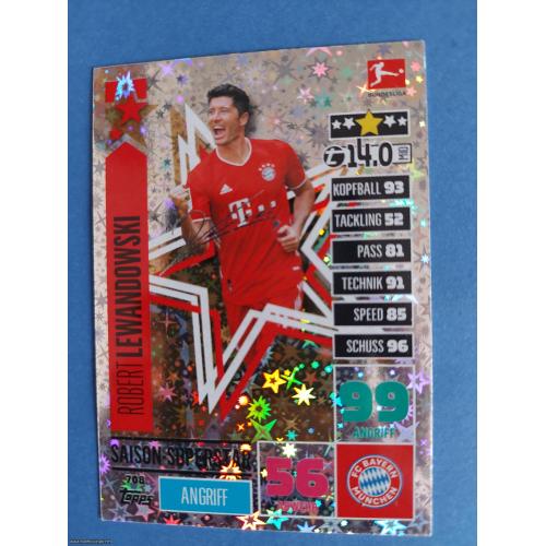 Bundesliga 20/21 Match Attax Extra #708 R. Lewandowski