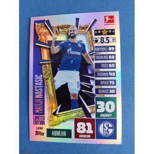 Bundesliga 20/21 MatchAttax Extra #LE33 Matija Nastasic