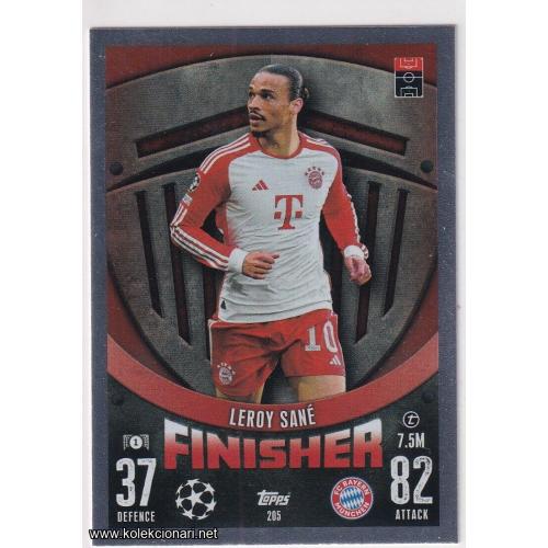 2023-24 Topps Match Attax UEFA League: 205 Leroy Sané - FC Bayern München