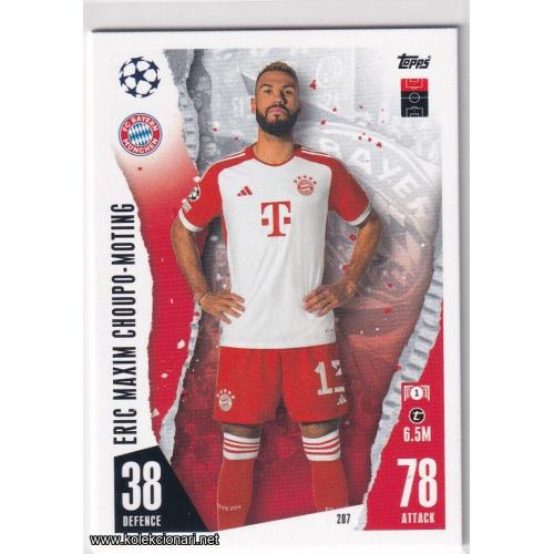 2023-24 Topps Match Attax UEFA League: 207 Eric Maxim Choupo-Moting - FC Bayern München