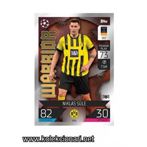 2022-23 Topps Match Attax UEFA League: 213 Niklas Súle - Borussia Dortmund