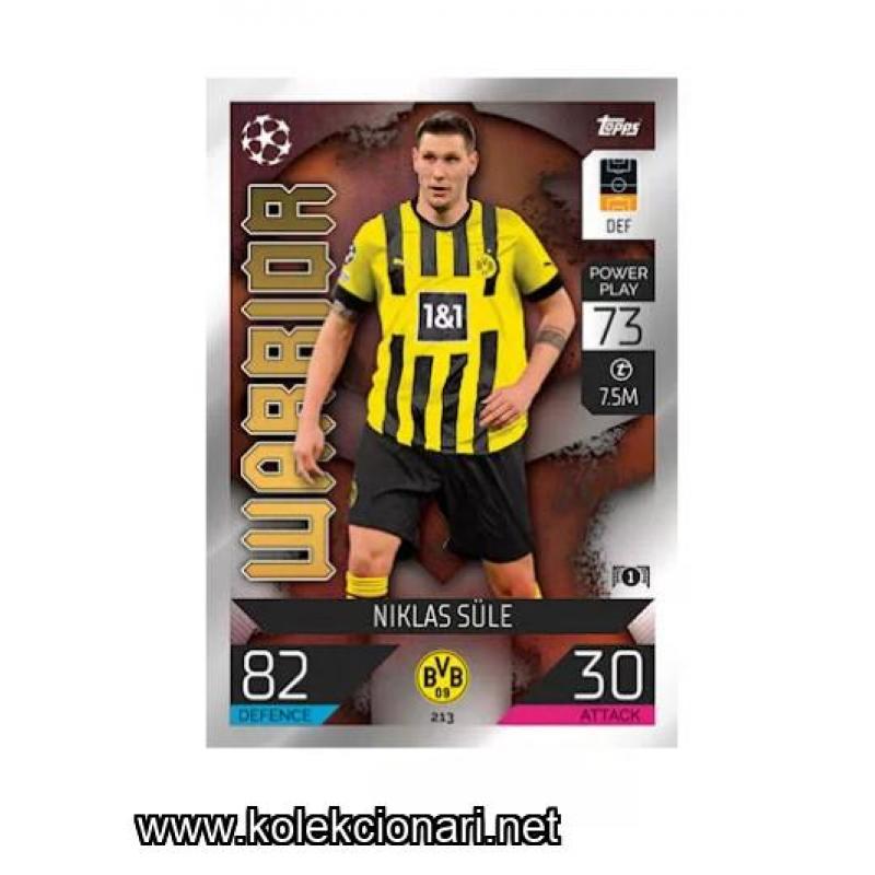 2022-23 Topps Match Attax UEFA League: 213 Niklas Súle - Borussia Dortmund