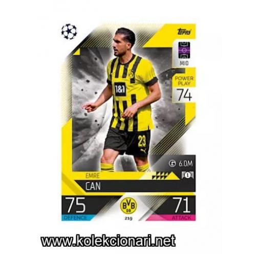 2022-23 Topps Match Attax UEFA League: 219 Emre Can - Borussia Dortmund