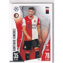 2023-24 Topps Match Attax UEFA League: 252 Santiago Giménez - Feyenoord