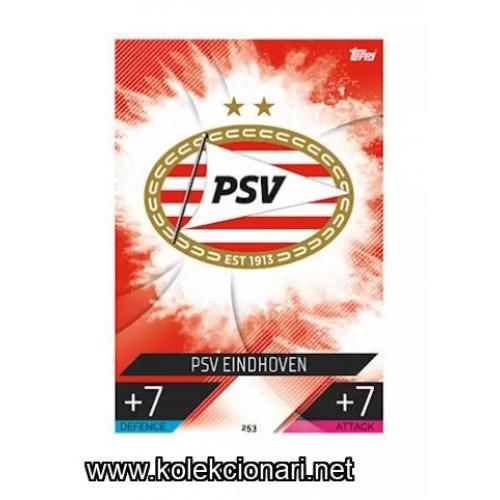 2022-23 Topps Match Attax UEFA League: 253 Team Badge - PSV Eindhoven