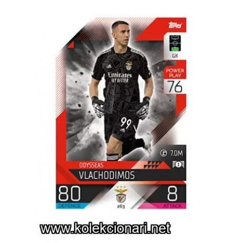 2022-23 Topps Match Attax UEFA League: 263 Odysseas Vlachodimos - SL Benfica