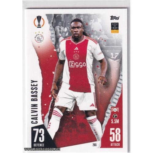 2023-24 Topps Match Attax UEFA League: 265 Calvin Bassey - AFC Ajax