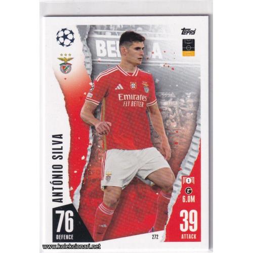 2023-24 Topps Match Attax UEFA League: 272 António Silva - SL Benfica