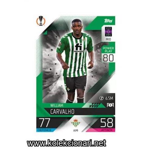 2022-23 Topps Match Attax UEFA League: 276 William Carvalho - Real Betis
