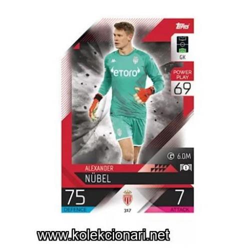 2022-23 Topps Match Attax UEFA League: 317 Alexander Nübel - AS Monaco