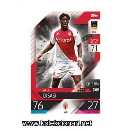 2022-23 Topps Match Attax UEFA League: 318 Axel Disasi - AS Monaco