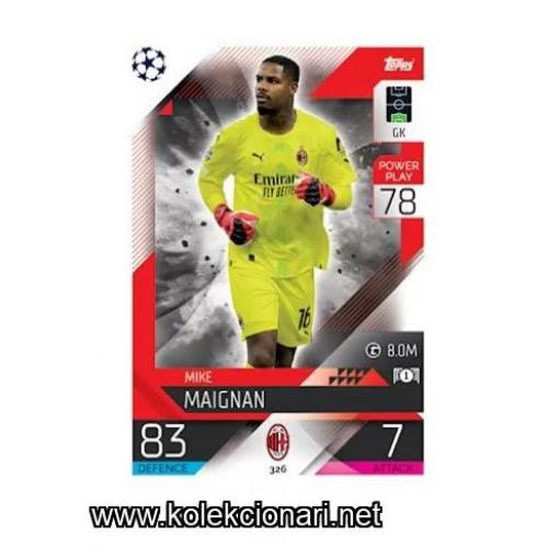 2022-23 Topps Match Attax UEFA League: 326 Mike Maignan - AC Milan