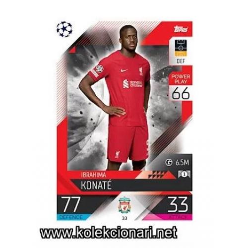 2022-23 Topps Match Attax UEFA League: 33 Ibrahima Konaté - Liverpool