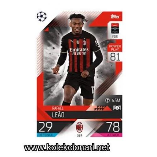 2022-23 Topps Match Attax UEFA League: 332 Rafael Leao - AC Milan