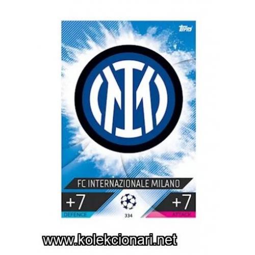 2022-23 Topps Match Attax UEFA League: 334 Team Badge - Inter Milan