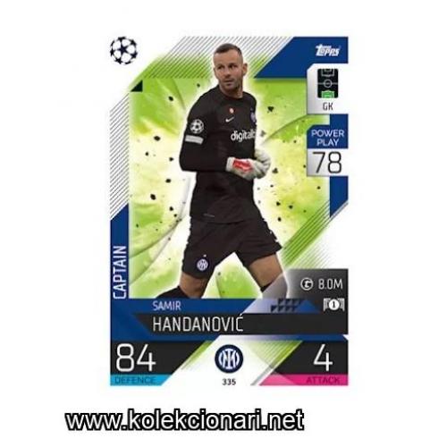 2022-23 Topps Match Attax UEFA League: 335 Samir Handanovic - Inter Milan