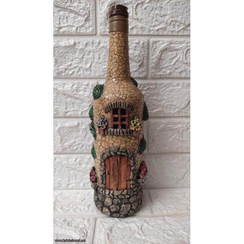 Ukrasna flasa,kombinovana tehnika.rucni rad 7