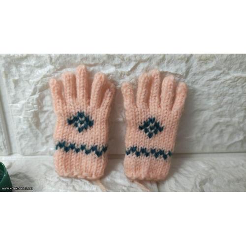 Pletene rukavice,rucni rad