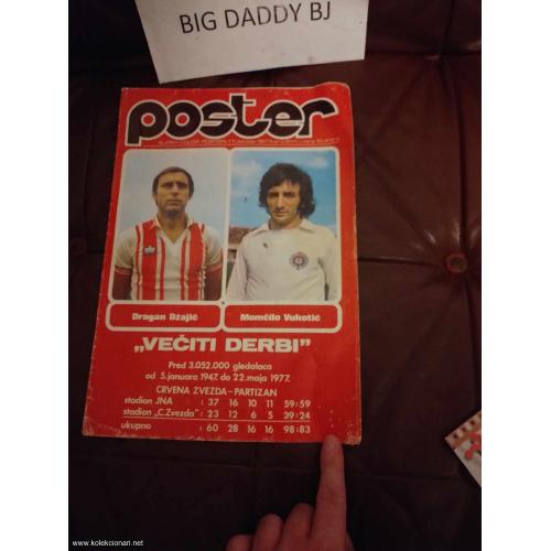 POSTER MAGAZIN - VEČITI DERBI 1977