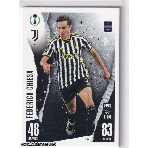2023-24 Topps Match Attax UEFA League: 367 Federico Chiesa - Juventus