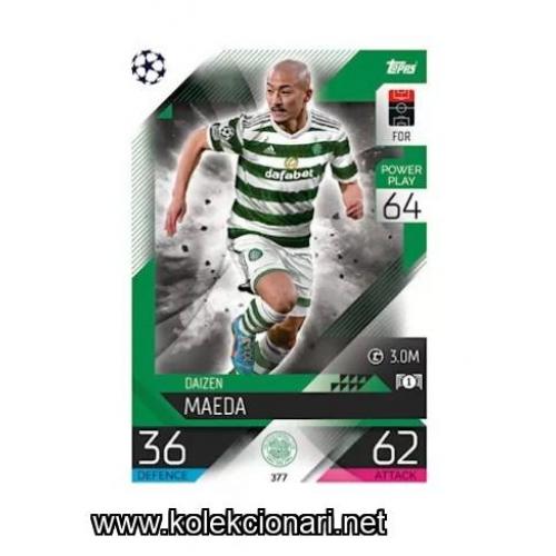 2022-23 Topps Match Attax UEFA League: 377 Daizen Maeda - Celtic