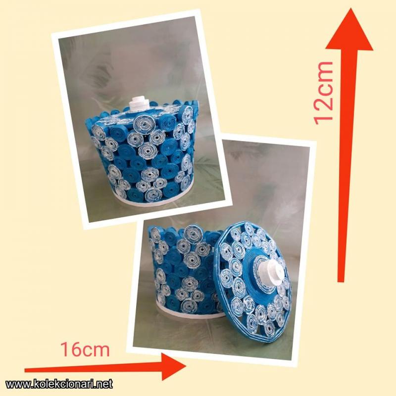 Pletena korpa od papira