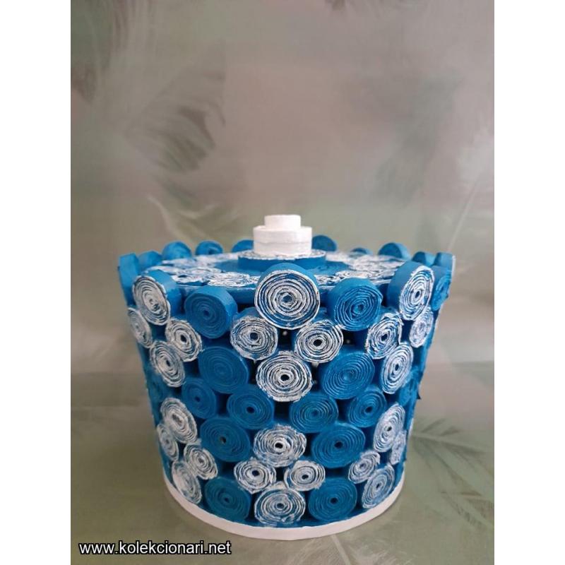 Pletena korpa od papira