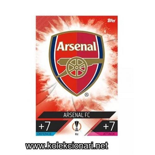 2022-23 Topps Match Attax UEFA League: 82 Team Badge - Arsenal