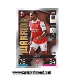 2022-23 Topps Match Attax UEFA League: 86 Gabriel - Arsenal