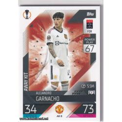 2022-23 Topps Match Attax Extra UEFA League: Away Kit: AK6 Alejandro Garnacho - Manchester United