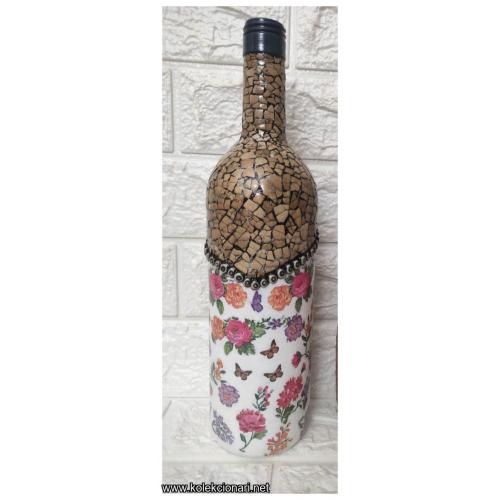 Ukrasna flasa,kombinovana tehnika.rucni rad 1