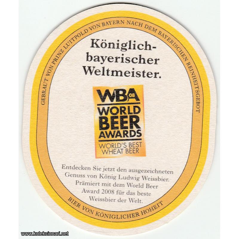 Podmetač za čaše br.79 -  König Ludwig Weissbier pivo