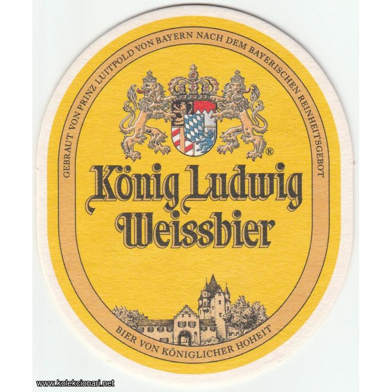 Podmetač za čaše br.63 -  König Ludwig Weissbier pivo