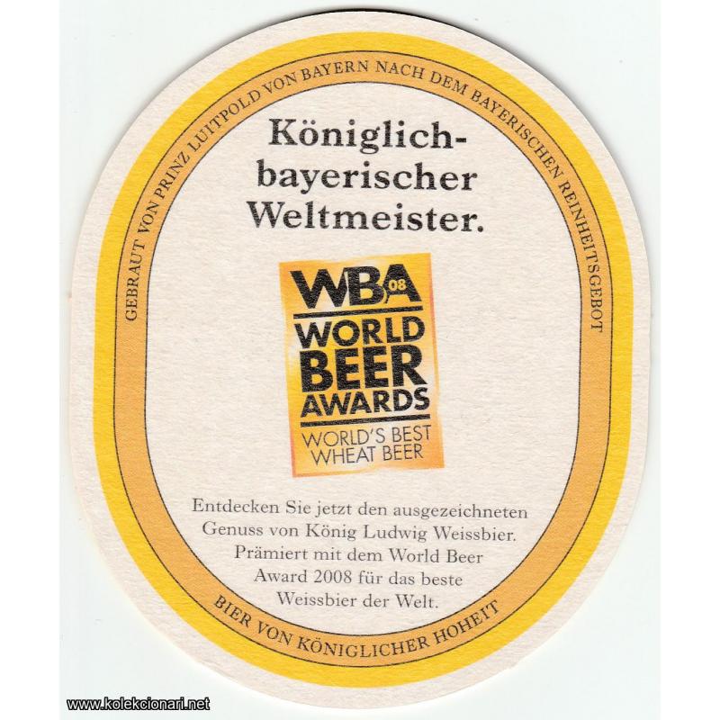Podmetač za čaše br.63 -  König Ludwig Weissbier pivo