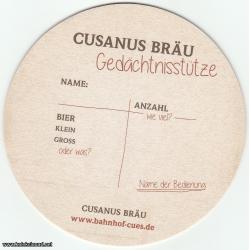 Podmetač za čaše br.106 - Cusanus Bräu pivo