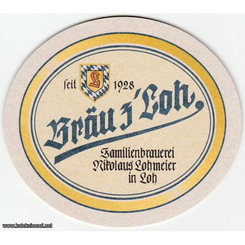 Podmetač za čaše br.123 - Bräu z'Loh pivo