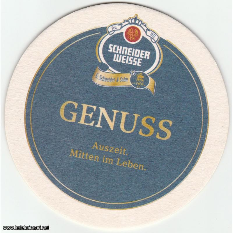 Podmetač za čaše br.127 - Schneider Weisse pivo